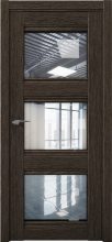 Изображение товара Межкомнатная дверь с экошпоном Aurum Doors Кобальт Co 24 Дуб Темный Прозрачное стекло