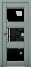 Изображение товара Межкомнатная дверь с экошпоном Aurum Doors Кобальт Co 24 Deep Green Черный лакобель