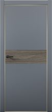 Изображение товара Межкомнатная дверь с экошпоном Aurum Doors Паладий Pd 5 Антрацит Gold Edition Дуб Миндаль