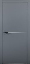 Изображение товара Межкомнатная дверь с экошпоном Aurum Doors Паладий Pd 2 Антрацит Анодированная кромка Al