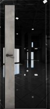 Изображение товара Межкомнатная дверь с экошпоном Aurum Doors Платина Pt 6 Crystall Black Black Edition Бетон LOFT
