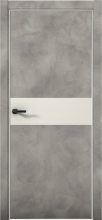 Изображение товара Межкомнатная дверь с экошпоном Aurum Doors Плутоний Pu 5 Бетон LOFT Al White Магнолия