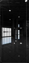 Изображение товара Межкомнатная дверь с экошпоном Aurum Doors Платина Pt 2 Crystall Black Black Edition