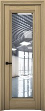 Изображение товара Межкомнатная дверь с экошпоном Aurum Doors Кобальт Co 38 Дуб Светлый Прозрачное стекло