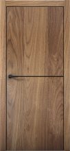 Изображение товара Межкомнатная дверь с экошпоном Aurum Doors Плутоний Pu 2 Орех Пекан Black Edition