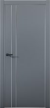 Изображение товара Межкомнатная дверь с экошпоном Aurum Doors Паладий Pd 4 Антрацит Анодированная кромка Al