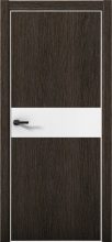 Изображение товара Межкомнатная дверь с экошпоном Aurum Doors Плутоний Pu 5 Дуб Темный Al White Аляска