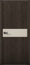 Изображение товара Межкомнатная дверь с экошпоном Aurum Doors Плутоний Pu 5 Дуб Темный Кромка ABC Силк Грей