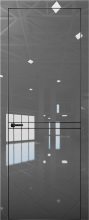 Изображение товара Межкомнатная дверь с экошпоном Aurum Doors Платина Pt 9 Crystall Gray Black Edition