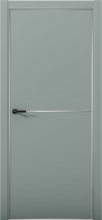 Изображение товара Межкомнатная дверь с экошпоном Aurum Doors Паладий Pd 2 Deep Green Анодированная кромка Al