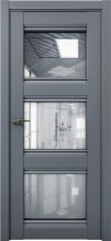 Изображение товара Межкомнатная дверь с экошпоном Aurum Doors Кобальт Co 24 Антрацит Прозрачное зеркало
