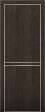 Изображение товара Межкомнатная дверь с экошпоном Aurum Doors Плутоний Pu 9 Дуб Темный Анодированная кромка Al