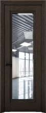 Изображение товара Межкомнатная дверь с экошпоном Aurum Doors Кобальт Co 38 Дуб Темный Прозрачное стекло
