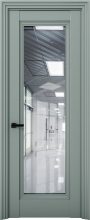 Изображение товара Межкомнатная дверь с экошпоном Aurum Doors Кобальт Co 38 Deep Green Прозрачное зеркало
