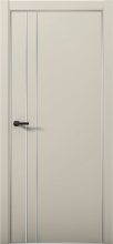 Изображение товара Межкомнатная дверь с экошпоном Aurum Doors Паладий Pd 4 Силк Грей Анодированная кромка Al