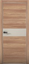 Изображение товара Межкомнатная дверь с экошпоном Aurum Doors Плутоний Pu 5 Дуб Натуральный Анодированная кромка Al Силк Грей