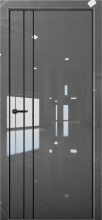 Изображение товара Межкомнатная дверь с экошпоном Aurum Doors Платина Pt 4 Crystall Gray Black Edition