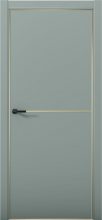 Изображение товара Межкомнатная дверь с экошпоном Aurum Doors Паладий Pd 2 Deep Green Gold Edition