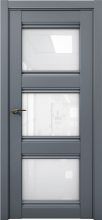 Изображение товара Межкомнатная дверь с экошпоном Aurum Doors Кобальт Co 24 Антрацит Белый лакобель