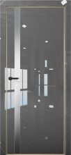 Изображение товара Межкомнатная дверь с экошпоном Aurum Doors Платина Pt 7 Crystall Gray Gold Edition Сильвер грей