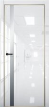Изображение товара Межкомнатная дверь с экошпоном Aurum Doors Платина Pt 7 Crystall White Gold Edition Сильвер грей