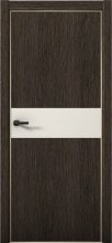 Изображение товара Межкомнатная дверь с экошпоном Aurum Doors Плутоний Pu 5 Дуб Темный Gold Edition Магнолия