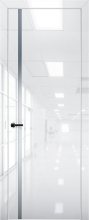 Изображение товара Межкомнатная дверь с экошпоном Aurum Doors Платина Pt 8 Crystall White Al White Сильвер грей