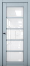 Изображение товара Межкомнатная дверь с экошпоном Aurum Doors Кобальт Co 23 Deep Blue Белый лакобель