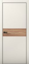 Изображение товара Межкомнатная дверь с экошпоном Aurum Doors Паладий Pd 5 Магнолия Black Edition Дуб Натуральный