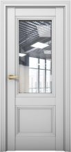 Изображение товара Межкомнатная дверь с экошпоном Aurum Doors Кобальт Co 31 Манхэттен Прозрачное стекло