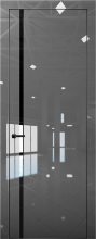 Изображение товара Межкомнатная дверь с экошпоном Aurum Doors Платина Pt 8 Crystall Gray Black Edition Черный лакобель
