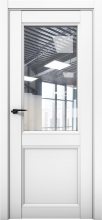 Изображение товара Межкомнатная дверь с экошпоном Aurum Doors Кобальт Co 33 Аляска Прозрачное стекло