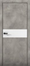 Изображение товара Межкомнатная дверь с экошпоном Aurum Doors Плутоний Pu 5 Бетон LOFT Black Edition Аляска