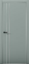 Изображение товара Межкомнатная дверь с экошпоном Aurum Doors Паладий Pd 4 Deep Green Анодированная кромка Al