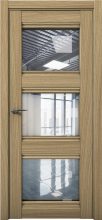 Изображение товара Межкомнатная дверь с экошпоном Aurum Doors Кобальт Co 24 Дуб Светлый Прозрачное стекло