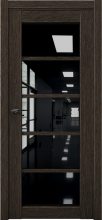 Изображение товара Межкомнатная дверь с экошпоном Aurum Doors Кобальт Co 23 Дуб Темный Черный лакобель