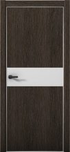 Изображение товара Межкомнатная дверь с экошпоном Aurum Doors Плутоний Pu 5 Дуб Темный Анодированная кромка Al Манхэттен