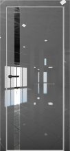 Изображение товара Межкомнатная дверь с экошпоном Aurum Doors Платина Pt 7 Crystall Gray Al White Зеркало