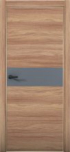 Изображение товара Межкомнатная дверь с экошпоном Aurum Doors Плутоний Pu 5 Дуб Натуральный Gold Edition Антрацит
