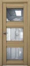 Изображение товара Межкомнатная дверь с экошпоном Aurum Doors Кобальт Co 24 Дуб Светлый Прозрачное зеркало