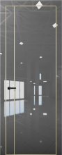 Изображение товара Межкомнатная дверь с экошпоном Aurum Doors Платина Pt 10 Crystall Gray Gold Edition