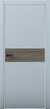 Изображение товара Межкомнатная дверь с экошпоном Aurum Doors Паладий Pd 5 Deep Blue Al White Дуб Миндаль