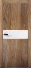Изображение товара Межкомнатная дверь с экошпоном Aurum Doors Плутоний Pu 5 Орех Пекан Анодированная кромка Al Аляска