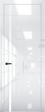 Изображение товара Межкомнатная дверь с экошпоном Aurum Doors Платина Pt 8 Crystall White Al White Белый лакобель