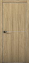 Изображение товара Межкомнатная дверь с экошпоном Aurum Doors Плутоний Pu 2 Дуб Светлый Анодированная кромка Al