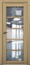 Изображение товара Межкомнатная дверь с экошпоном Aurum Doors Кобальт Co 23 Дуб Светлый Прозрачное стекло