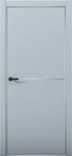 Изображение товара Межкомнатная дверь с экошпоном Aurum Doors Паладий Pd 2 Deep Blue Анодированная кромка Al