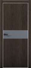 Изображение товара Межкомнатная дверь с экошпоном Aurum Doors Плутоний Pu 5 Дуб Темный Al White Антрацит