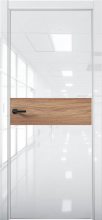 Изображение товара Межкомнатная дверь с экошпоном Aurum Doors Платина Pt 5 Crystall White Al White Дуб Натуральный