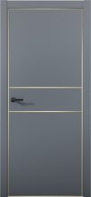 Изображение товара Межкомнатная дверь с экошпоном Aurum Doors Паладий Pd 3 Антрацит Gold Edition